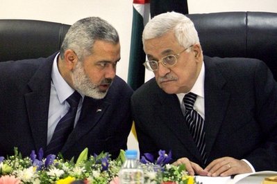 Ismail Haniyeh and Mahmoud Abbas